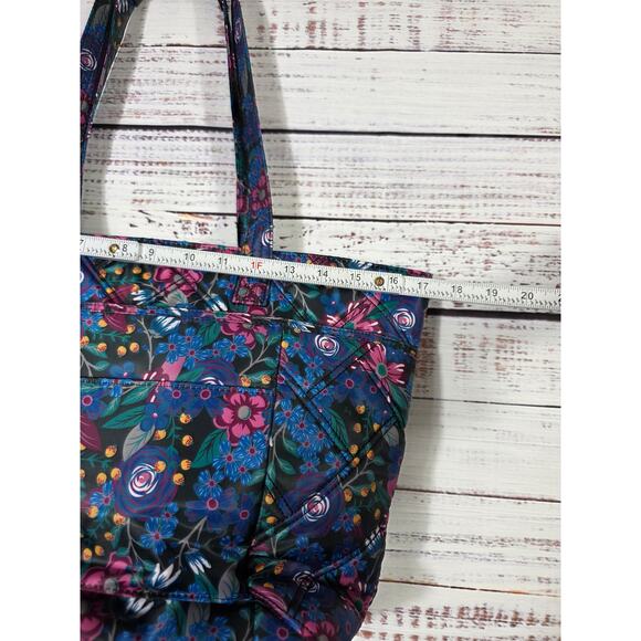 LUG RFID Skyliner Tote Bag Whimsy Black Handbag double shoulder straps - Picture 4 of 6